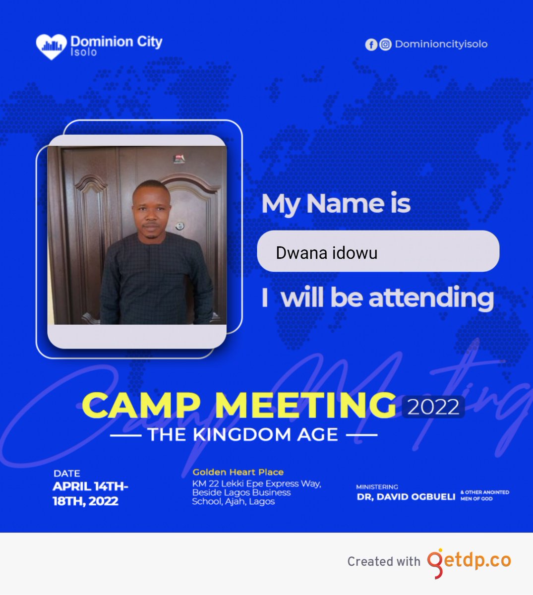 #Camp meeting2022
#Dominioncity
#RevDavidOgbueli