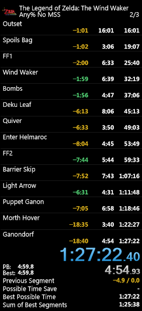 Last run on emulator. Been doing emulator runs mainly since I'm at college and only have access to my actual console setup every other week. Also first run with the optimal route! You will be missed and mourned Trog route.