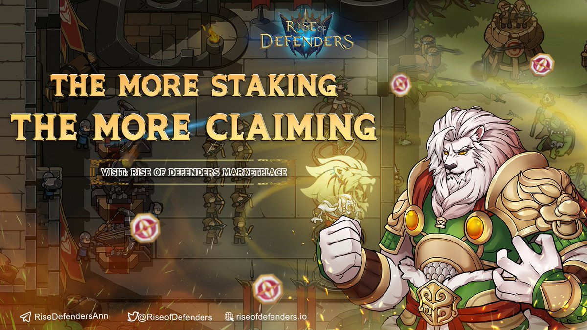 💰THE MORE STAKING, THE MORE CLAIMING💰

🤩The Staking System has received a great number of $RDR token staked. The record has shown:
 
💸The total amount of $RDR staked ~ 850.000 token.
💸The 180 days pool is the most staked $RDR pool at all.

#ROD #RDR #Riseofdefenders #Staking