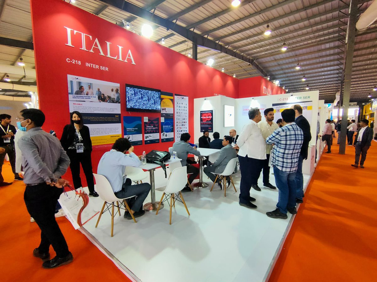 ITANewDelhi's tweet photo. Day 2 @Indian_Ceramics. The show on the first day was overwhelming @ Italian🇮🇹pavilion. Compared to 2020 (Jan-Dec), exports to - marked increase of 91.6% of #Ceramic #Machinery, reaching 59 million Euros🇮🇹 Dominating with share of 8.07% #ACIMAC @ITANewDelhi @ITAtradeagency #beIT https://t.co/l5w2WpfIH7