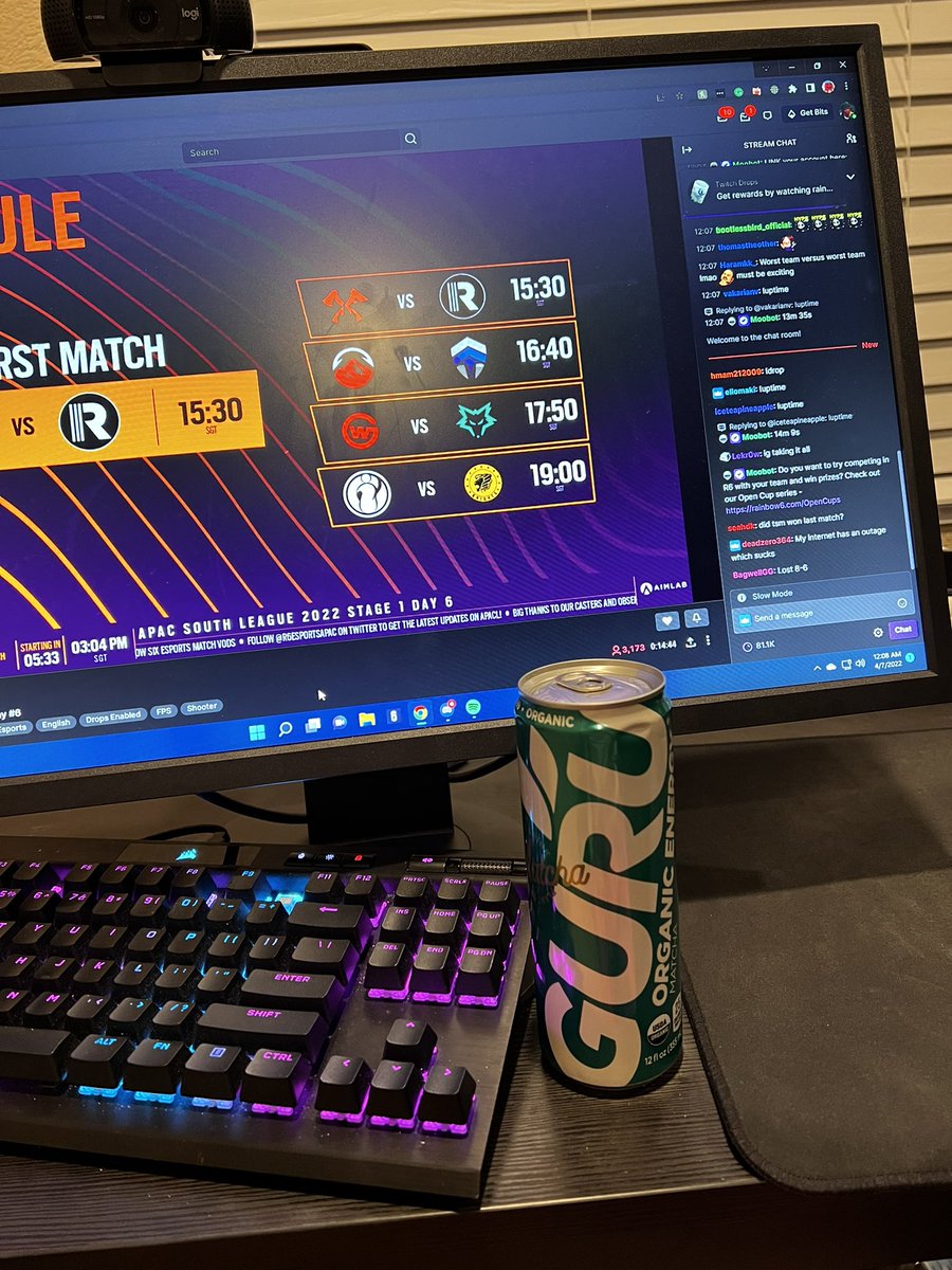 koolaidka's tweet photo. shoutout @guruenergy for helping keep me awake while i attempt to figure out how to not suck at siege

#gurugoodenergy #ad https://t.co/KNMsp5Z15A