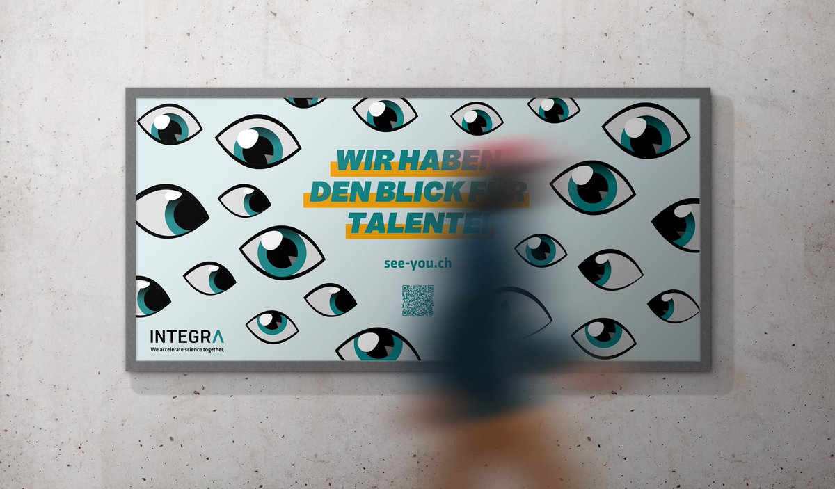 markenkernch's tweet photo. «We see you!» 
Mit der laufenden Employer Branding Kampagne von INTEGRA zeigen sie, wer den Blick für Talente hat. Und das Beste daran: Es folgt noch mehr Cooles, stay tuned!
https://t.co/pY78zBFiaU https://t.co/kZf4CcpODT