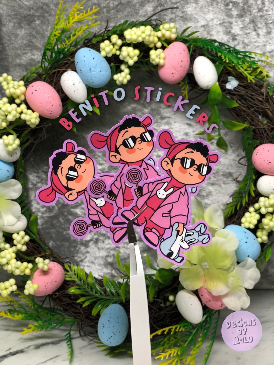 DesignsbyMalu_'s tweet photo. Excited to share this item from my #etsy shop: Cute Easter Benito, Bad Bunny Die-Cut Individual Stickers | Cute Easter Journaling/Planning Stickers | Baby Benito Stickers | Easter Sticker #anniversary #easter #cardmakingstationery #spring #eastergifts https://t.co/H6CBZGUe5C https://t.co/HPpK2b53gC