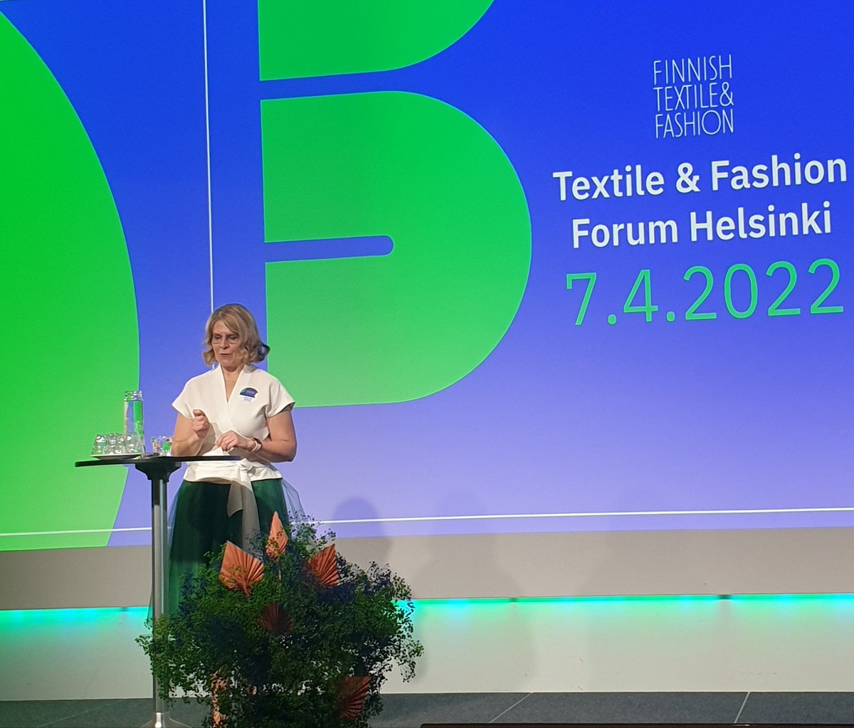 Textile and Fashion Forum is finally here! The managing director of <a href="/TekstiiliMuoti/">SuomenTekstiiliMuoti</a> Marja-Liisa Niinikoski welcomed us to the seminar.