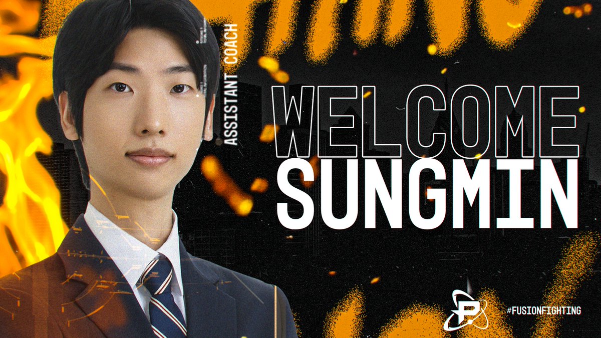 Please welcome <a href="/OW_SUNGMIN/">SUNGMIN</a> as our Assistant coach!

After a successful season with O2 Blast, we’re happy to welcome him to the Fusion family for the #OWL2022 season 🧡