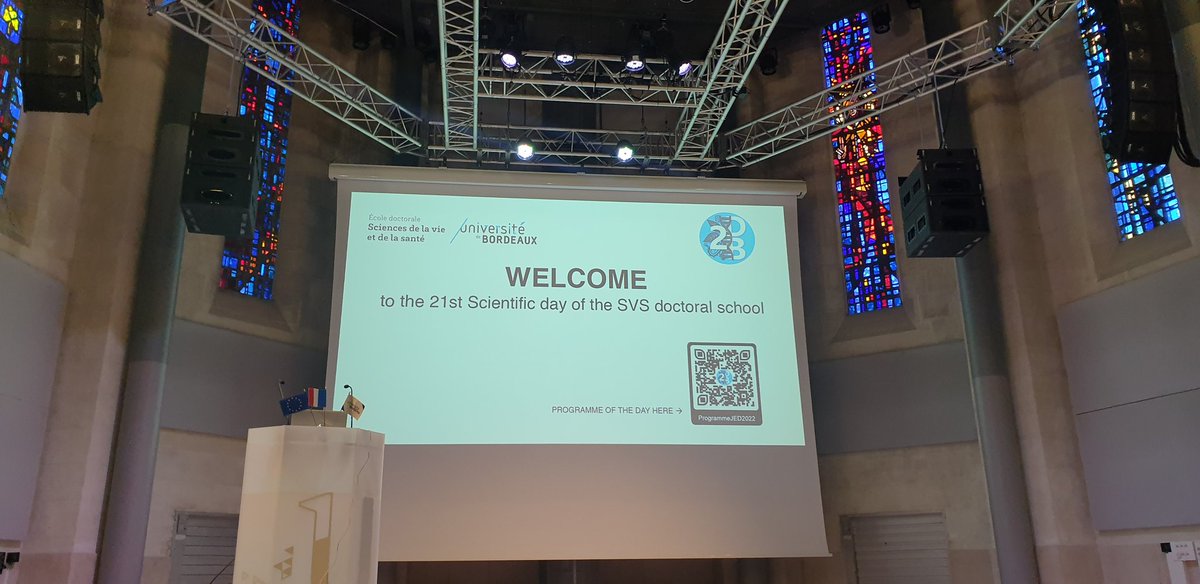 OMartin_Bio's tweet photo. Let's start for the scientific day of the SVS doctoral school @Association2D2B @univbordeaux ! https://t.co/7CMQutXvdx