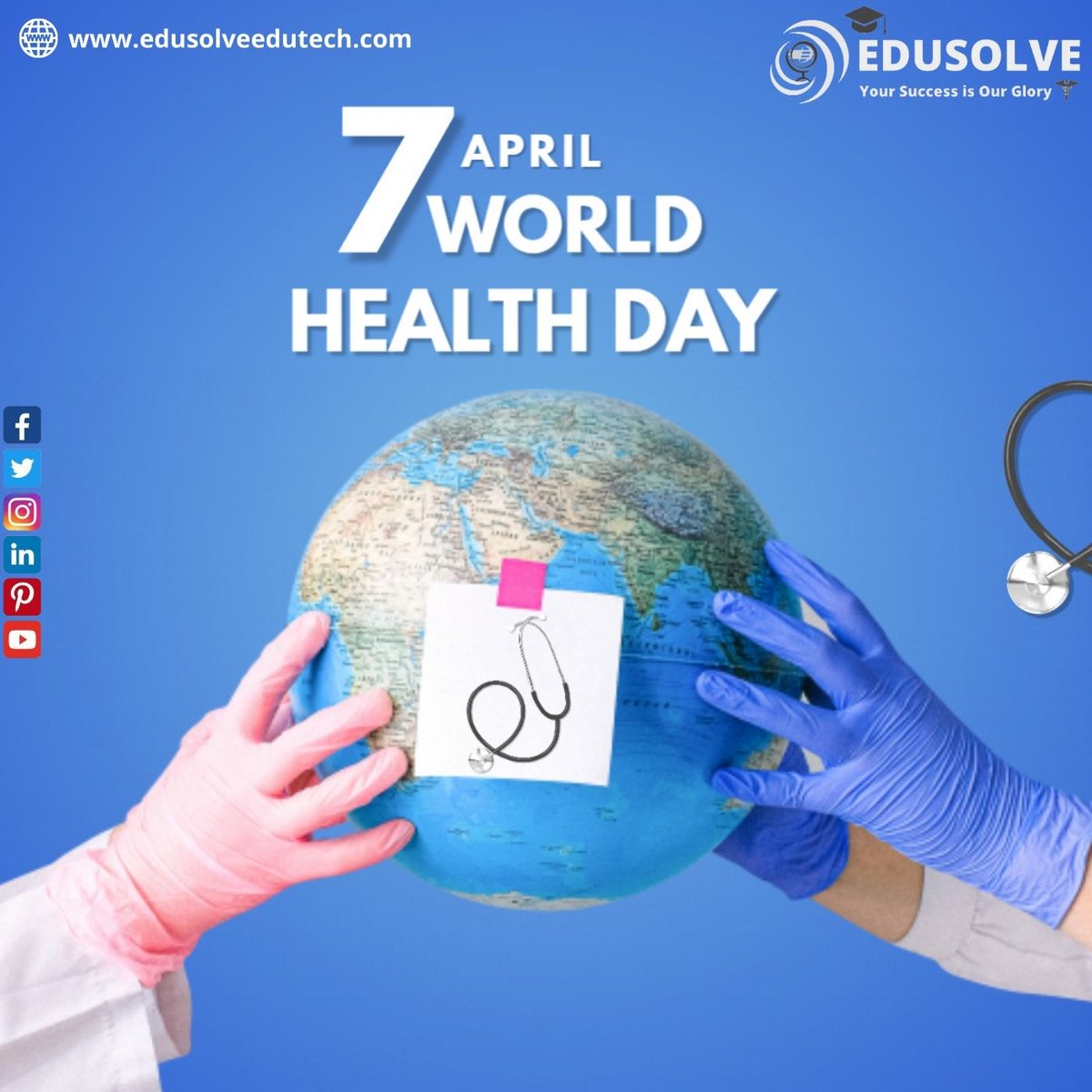 edusolveedutech's tweet photo. Good health is like a precious gift given to us by God, and we should never ignore it. Happy World Health Day.
.
.
#edusolve #worldhealthday #7thapril #who #health #edusolveedutech #mbbsinbarbados #medicalstudent #mbbsdreams #medicalcollege #mbbsadmission #admissionconsultant https://t.co/JMWXoUVRhA