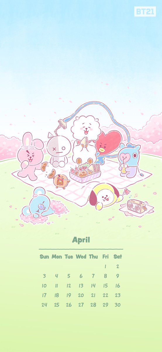 KJ_kpopfanboy95's tweet photo. #BT21 #AprilCalendar 🌸💓 https://t.co/nHPJ5h9Wc2