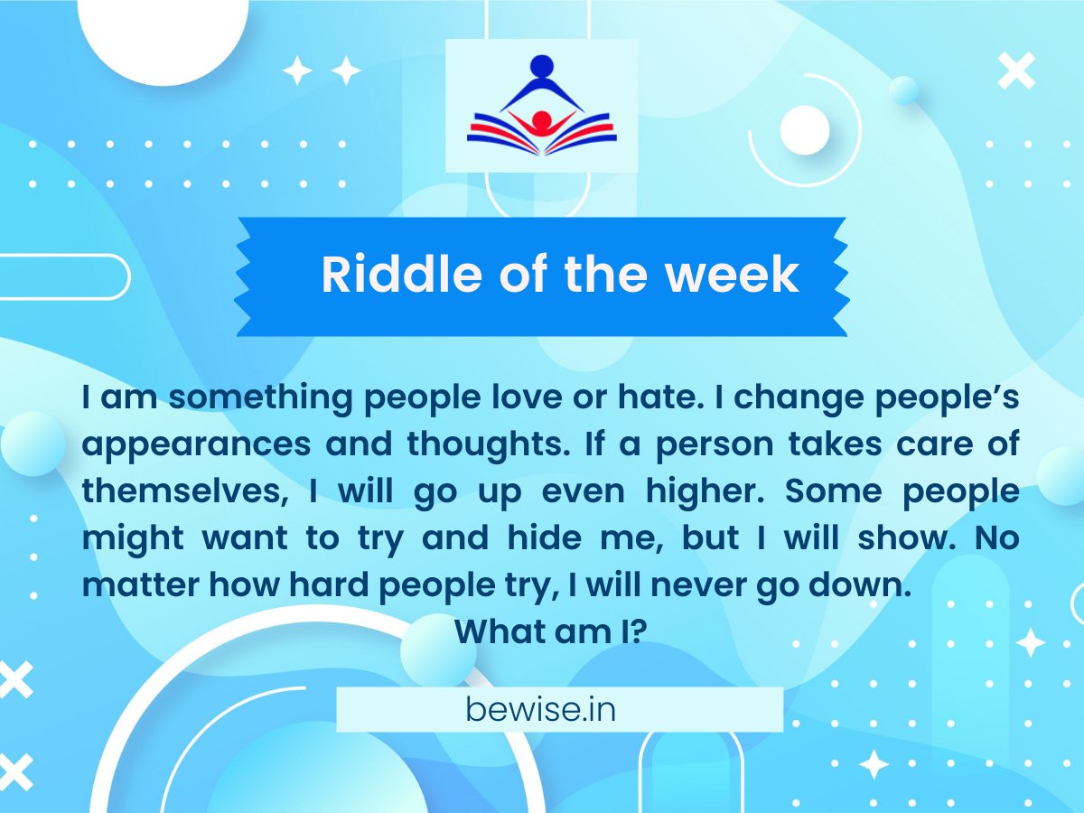 BewiseIn's tweet photo. How exciting! We'd love to read your comments on this.
#LetsBeWise #riddle #puzzle #parenting #parents #solve #question #QnA https://t.co/4cjOTJNJNe