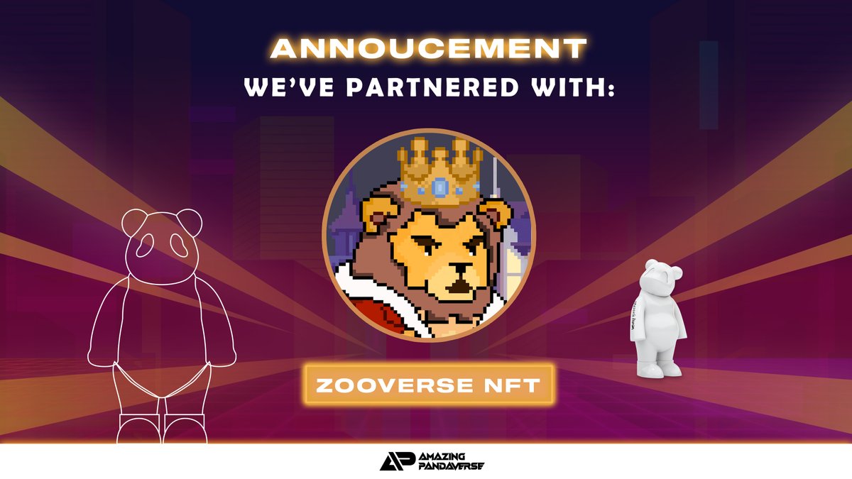 AMAZING_PNDV's tweet image. 🦁 ZOOVERSE 🤝 AMAZING PANDAVERSE 🐼 
 
We're so happy to announce that we will be partnering with @Zooversenft @zooverseE and we will be blessing their community with 120 WL for their holders! 

Do head over to their #GiveawayChannel to participate! 🎉

#NFT #NFTGiveaway #PNDV