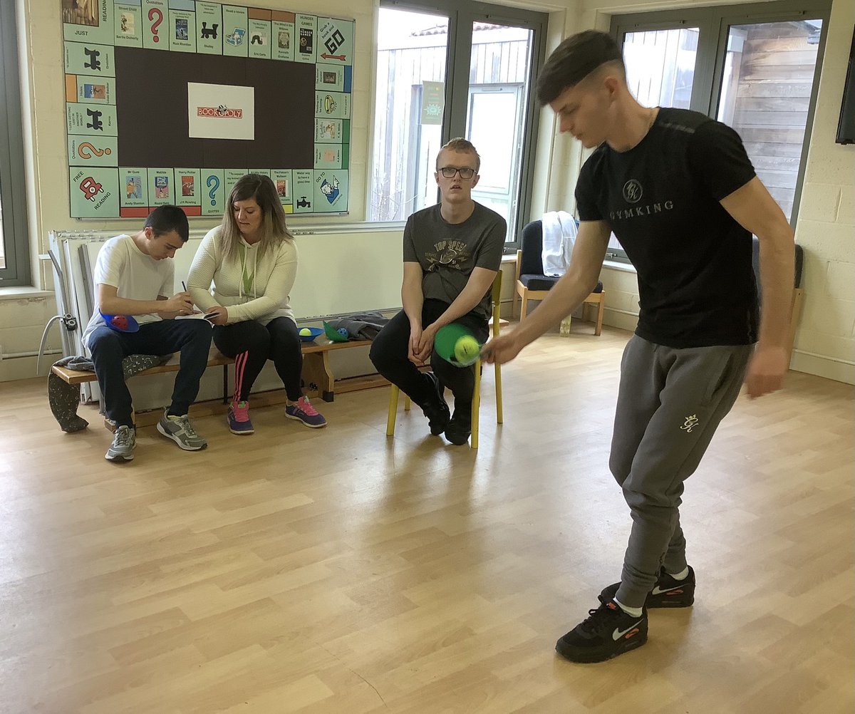 TheRachelBown's tweet photo. @fairfieldtrust students continued to improve their @YourSchoolGames balloon volleyball skills. They also added some data collection maths skills by tallying the score of different 30sec challenges #MyPB #reframingcompetition #YSTLeadSchool #numeracy #data #inclusion https://t.co/WBAh1EpLyu