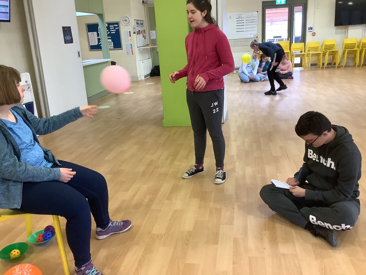 TheRachelBown's tweet photo. @fairfieldtrust students continued to improve their @YourSchoolGames balloon volleyball skills. They also added some data collection maths skills by tallying the score of different 30sec challenges #MyPB #reframingcompetition #YSTLeadSchool #numeracy #data #inclusion https://t.co/WBAh1EpLyu