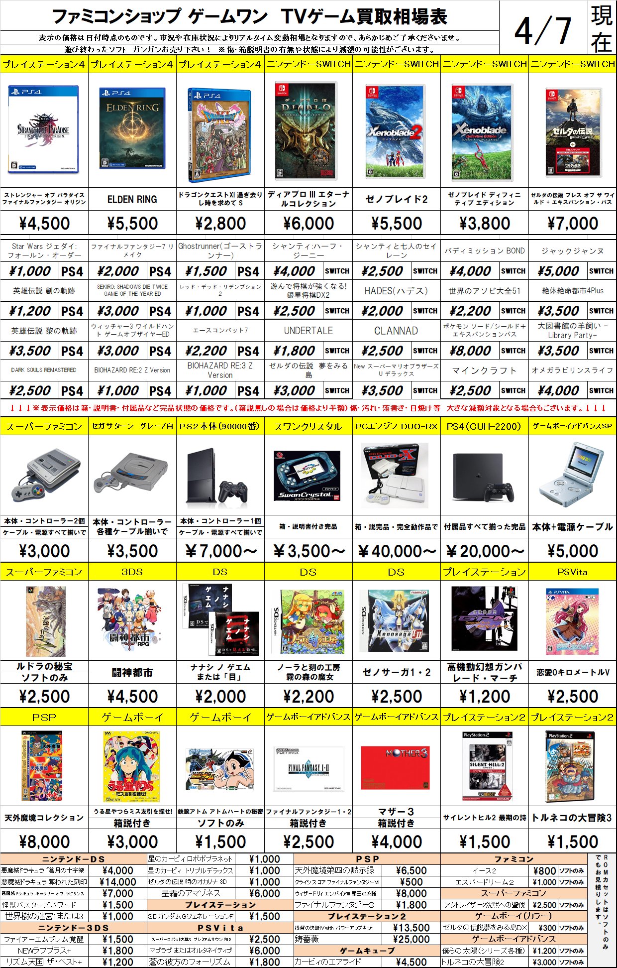 ファミコンショップ ゲームワン on X: 