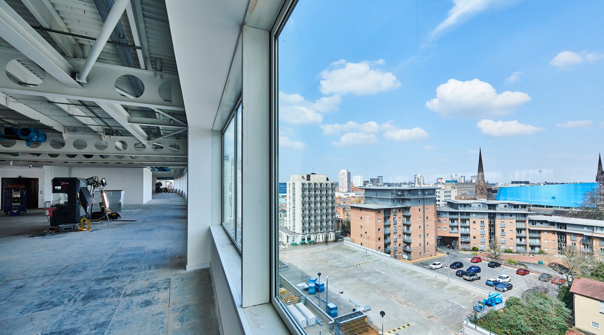 IMProps's tweet photo. #onsite seeing transformation at Bourn in #Coventry. We're changing this #citycentre #office into a modern workplace for modern occupiers, focusing on #Sustainability &amp; #tech - our first Net Zero Ready space which we're excited to see complete this summer https://t.co/qplPCqUkwq https://t.co/BAApKp6XPH