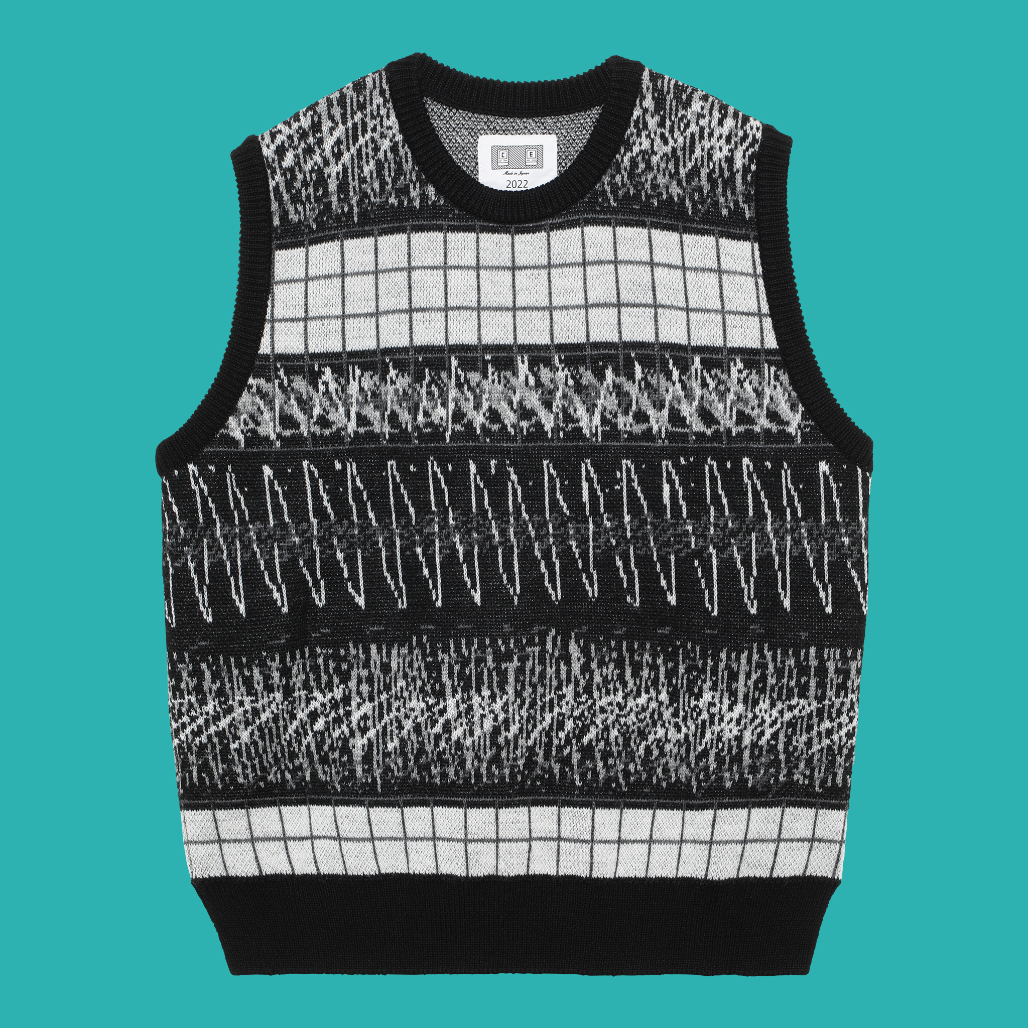 C.E WAVE LINE WOOL KNIT CAVEMPT C.E WAVE LINE WOOL KNIT CAVEMPT