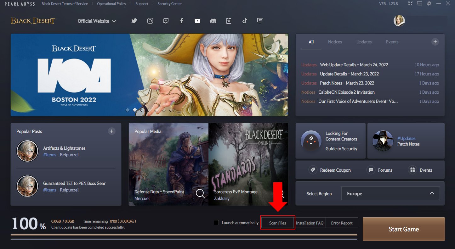 Black Desert Online PC on Twitter "xLobatu Please, try to verify your
