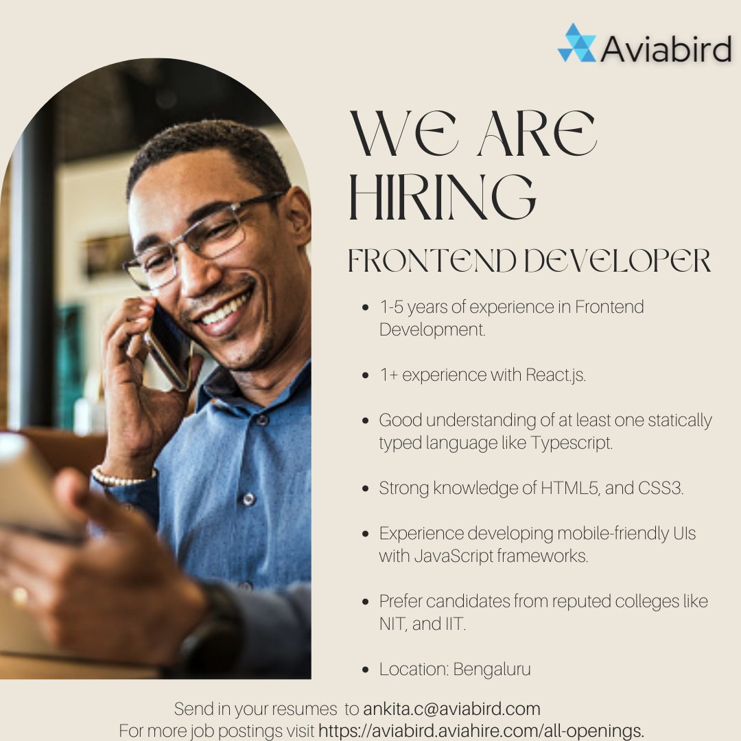 avia_bird's tweet photo. We are #hiring! Check the posters below to see which jobs we are hiring for. 
Apply here for frontend developer: https://t.co/pZWAAB5YS9
Apply here for backend developer:
https://t.co/1CbZ5bZdGm
#Jobalert #Jobs https://t.co/HNiMhN4KjL
