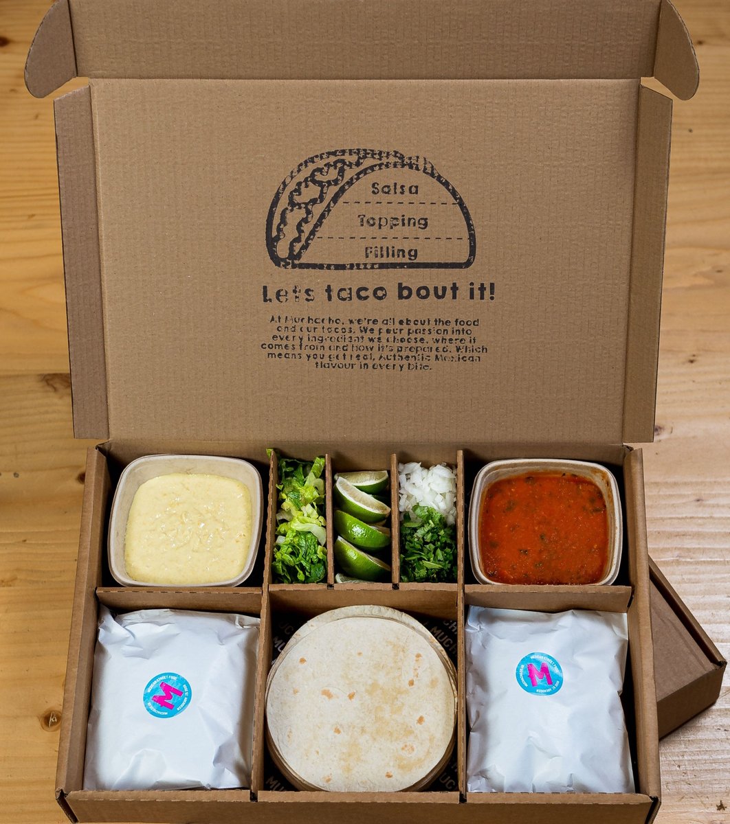 TACOBOX THURSDAY💃🌮  £20 CLASSIC OR £35 LARGE!💃🌮  WHO will YOU share with? 

See more at muchacho.co.uk/tacobox and COME SEE US ON ROSE STREET to get yours!  Exclusively available for walk in + take out OR sit in + chill out! #FeelGoodStreetFood #MuchachoHQ
