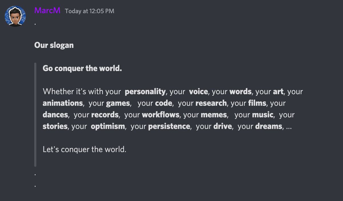 marcxmeinhardt's tweet image. Go conquer the world.

#CryptoMap #NFT #Slogan