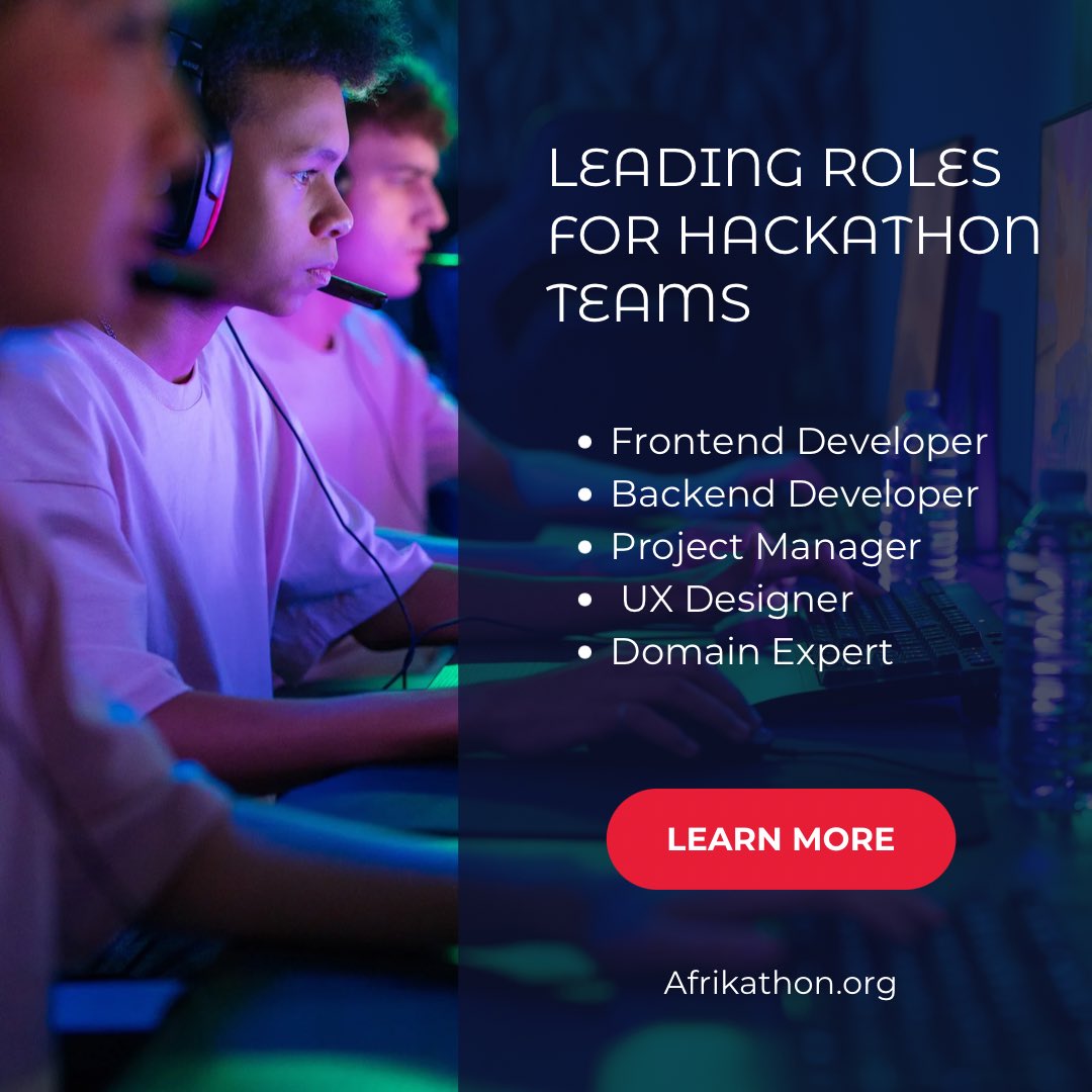 afrikathon's tweet photo. Successful hackathon teams are made up of  more than just coders.

A weak team can make the hackathon experience a daunting one. Having a healthy, cohesive and multi-functional team is what will make the process less daunting and more exciting.
#afrikathon #hackathon #opensource https://t.co/io9wHTlLIm