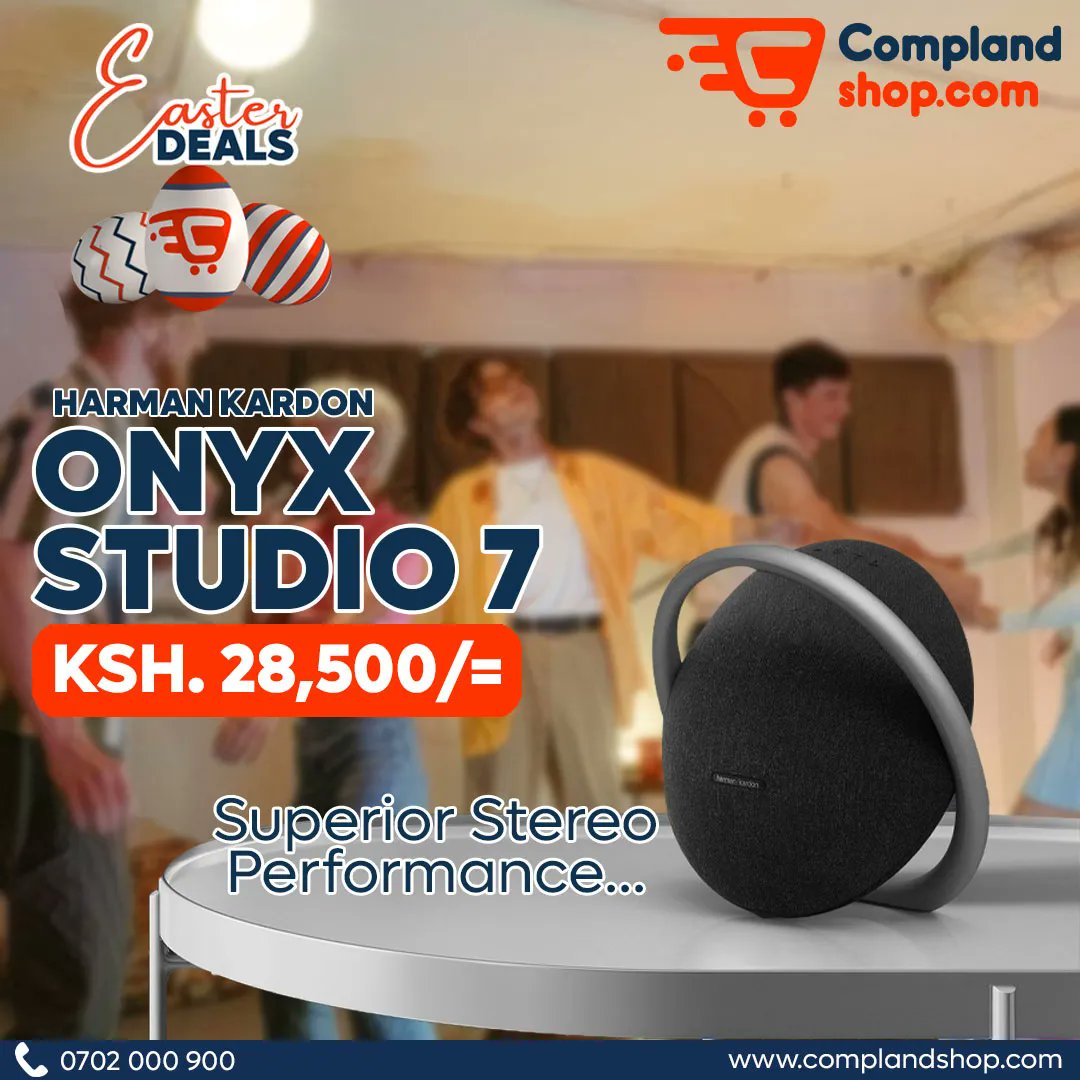 ShopCompland's tweet photo. This Easter, The Studio Onyx 7 from Harman Kardon, with its superior stereo performance is guaranteed to make lasting memories this season. Visit https://t.co/qMwSVNPYpM or call us today on 0702 000 900 and get your speaker today.
#Easter2022 #Deals #shopcompland #Onyx7 https://t.co/EAtV3BYtZY