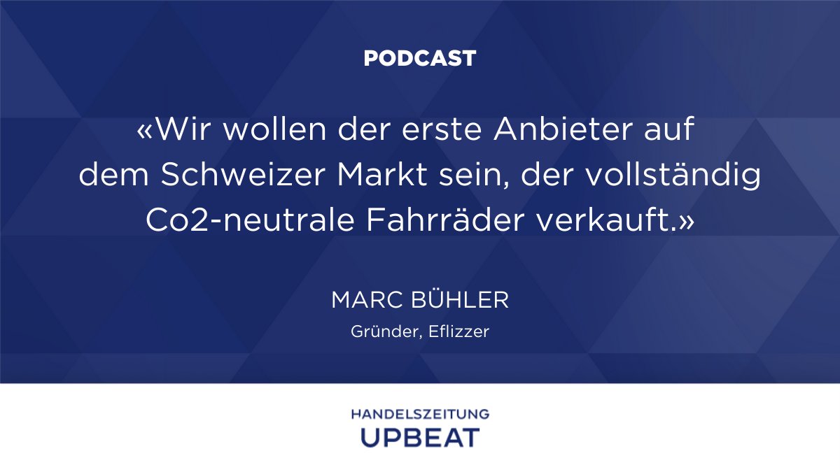 Das #Startup <a href="/eflizzer/">eflizzer</a> vertreibt seine eigenen Fortbewegungsmittel mit Elektroantrieb.

Video-Interview und Artikel: handelszeitung.ch/podcasts/upbea…

Handelszeitung upbeat – die Schweizer Startup-Serie – präsentiert von der <a href="/CSschweiz/">Credit Suisse CH</a>.