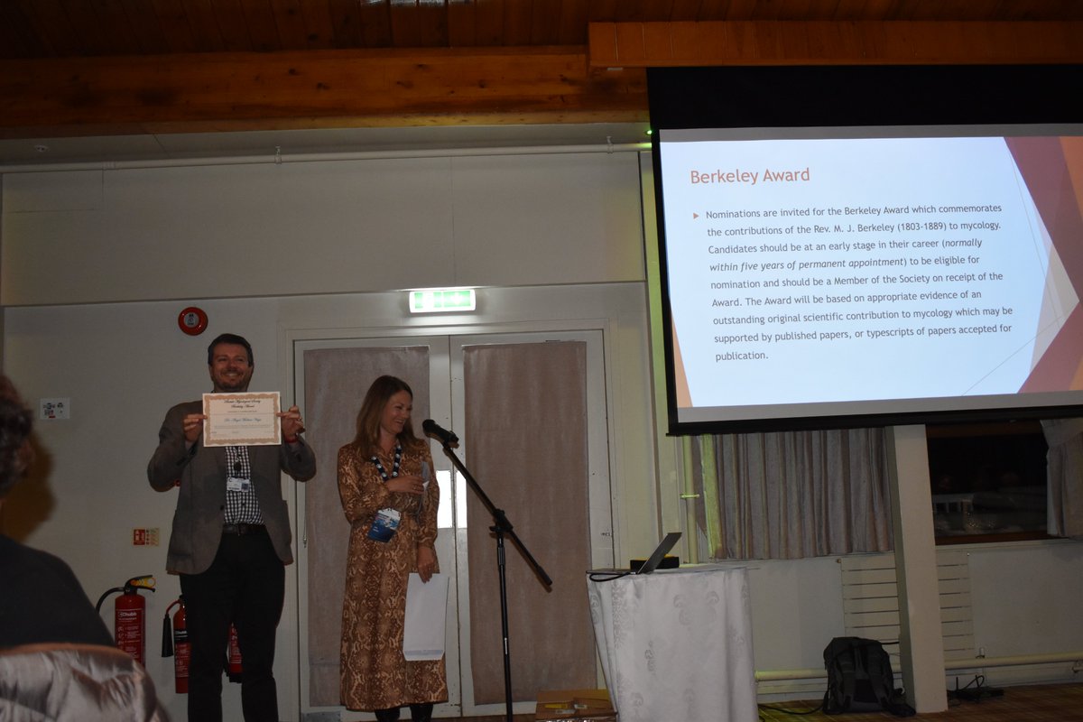 CranMycology's tweet photo. A special congratulation to Dr. Angel Medina-Vaya from our group for winning the @BMS_Scientific
Berkeley #Award 2020. #BMS2022 #BMS125. https://t.co/IlYteYMkhT