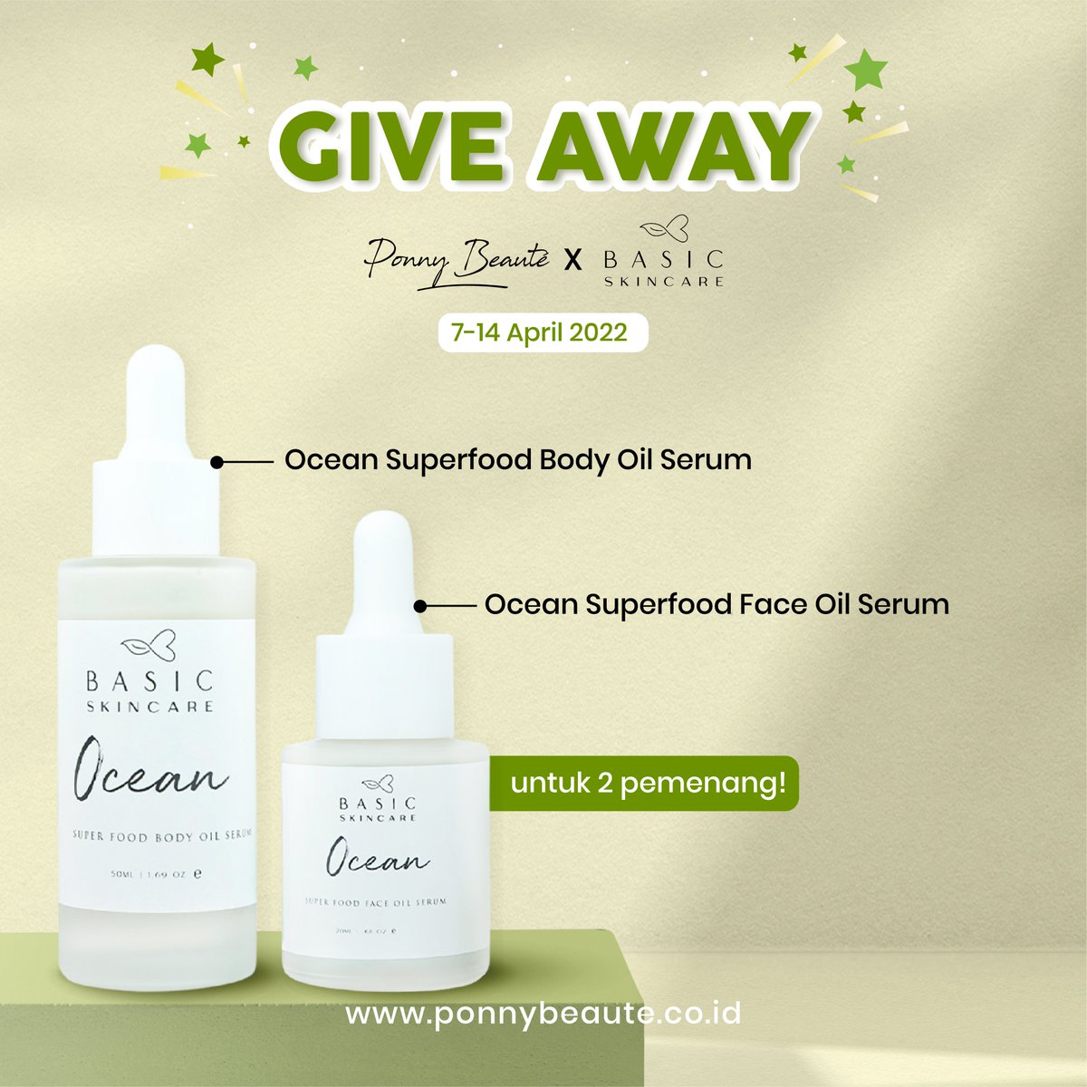 PonnyBeaute's tweet photo. 📣COME AND JOIN📣

Yuk ikut Give Away Ponny Beaute x Basic Skincare! Kamu tinggal ke instagram Ponny Beaute aja &amp; ikutin rules yang tertulis yaa!💕 

Jangan sia-siain kesempatan ini bestiee! https://t.co/jug66ioAWs