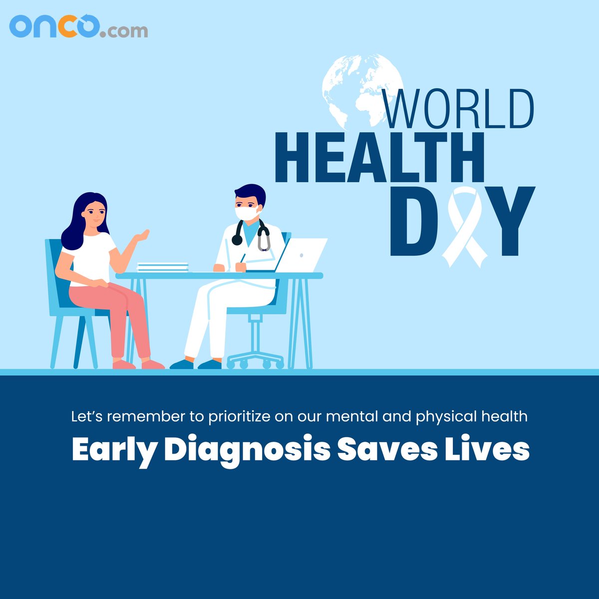 OncoCancerCare's tweet photo. Did you know Early Screening tests helps detect cancer (if you have any symptoms or not) at a early stage? 

7th April is observed as World Health Day, and we cannot emphasise enough on keeping a check on your health now and then. 
Early detection saves lives. 
#WorldHealthDay https://t.co/faDkmZOIHB