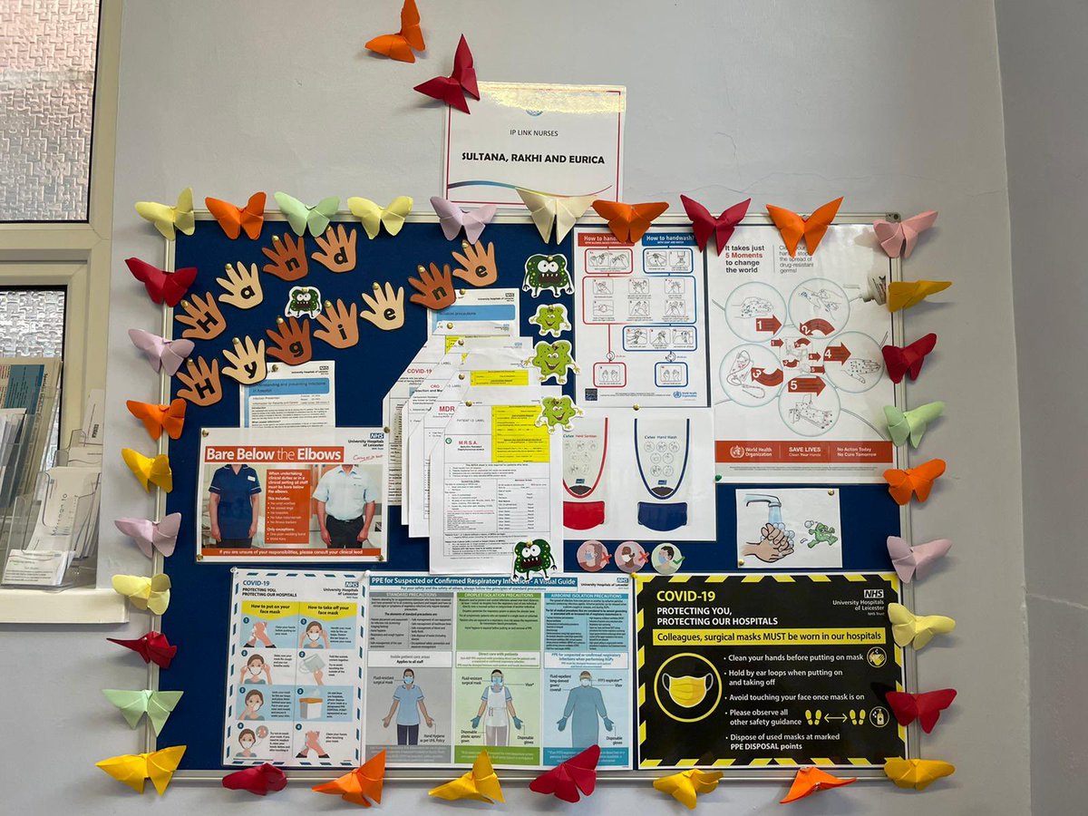 It’s infection prevention month on BIU, thank you to our fab link nurse team for their display! 🌟 <a href="/uhl_IPteam/">UHL IP Team</a>