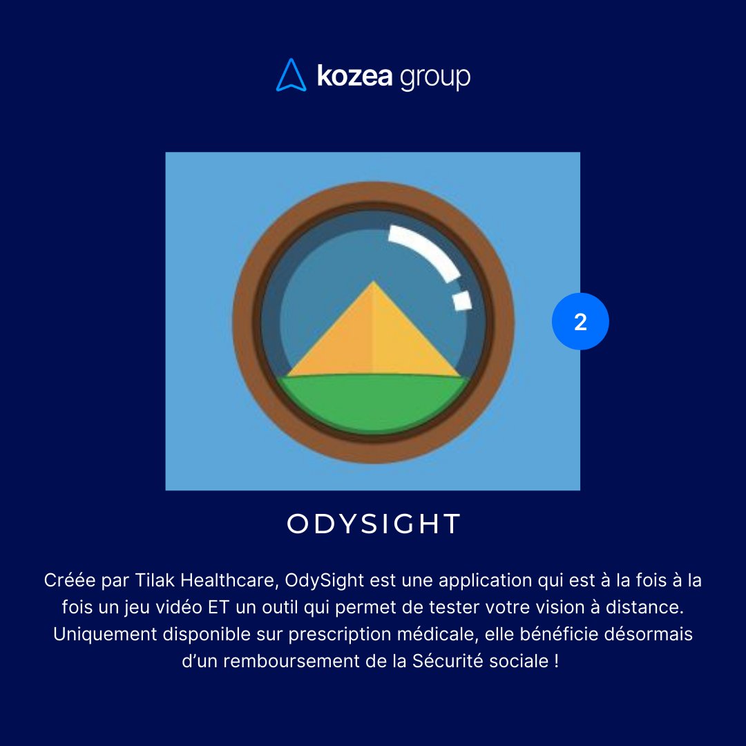Kozeagroup's tweet photo. 👉 Découvrez les 3 solutions e-santé qui nous ont marqué ce mois-ci avec @Activiti_fr, OdySight (de @Tilakhealthcare) & #Komunity !
#esanté #application #app https://t.co/SuKjlFVZKy