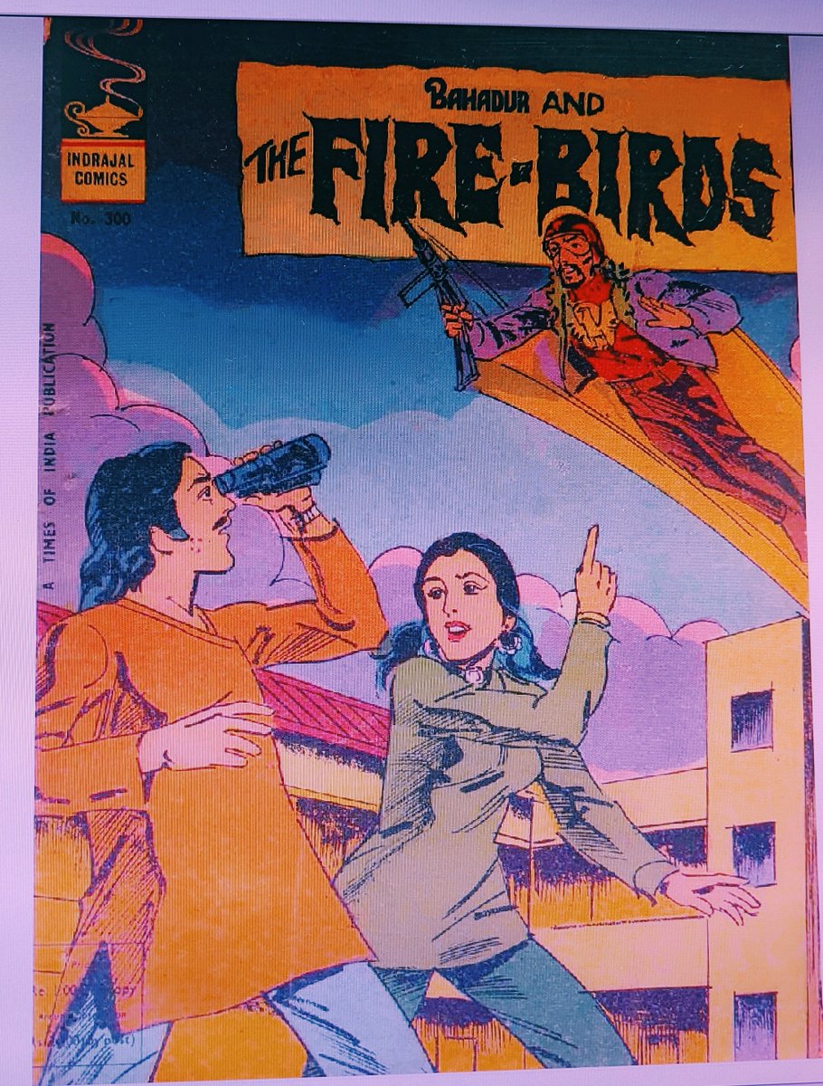 Do you recall the comic series, Bahadur? Starting 1976, Bahadur was a home-grown action hero who with his spunky girlfriend Bela & the Citizen Security Force took on the dacoits of Chambal and more #Bahadur @pra0902 @SunilWarrier1 @zunilnair @rasheedkidwai @irfaniyat