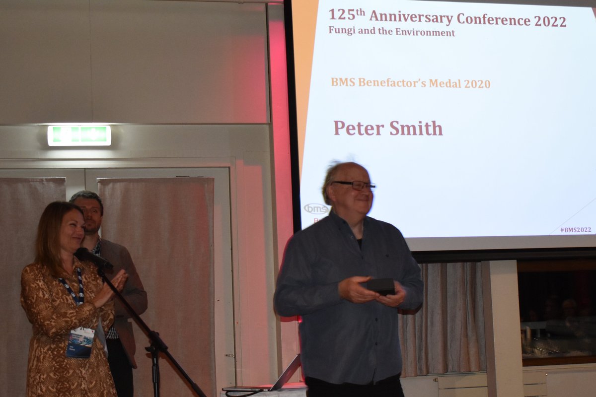 CranMycology's tweet photo. Congratulation to Peter Smith for winning the
@BMS_Scientific Benefactor's Medal 2020. #BMS2022 #BMS125 https://t.co/ytq5qsbK2o