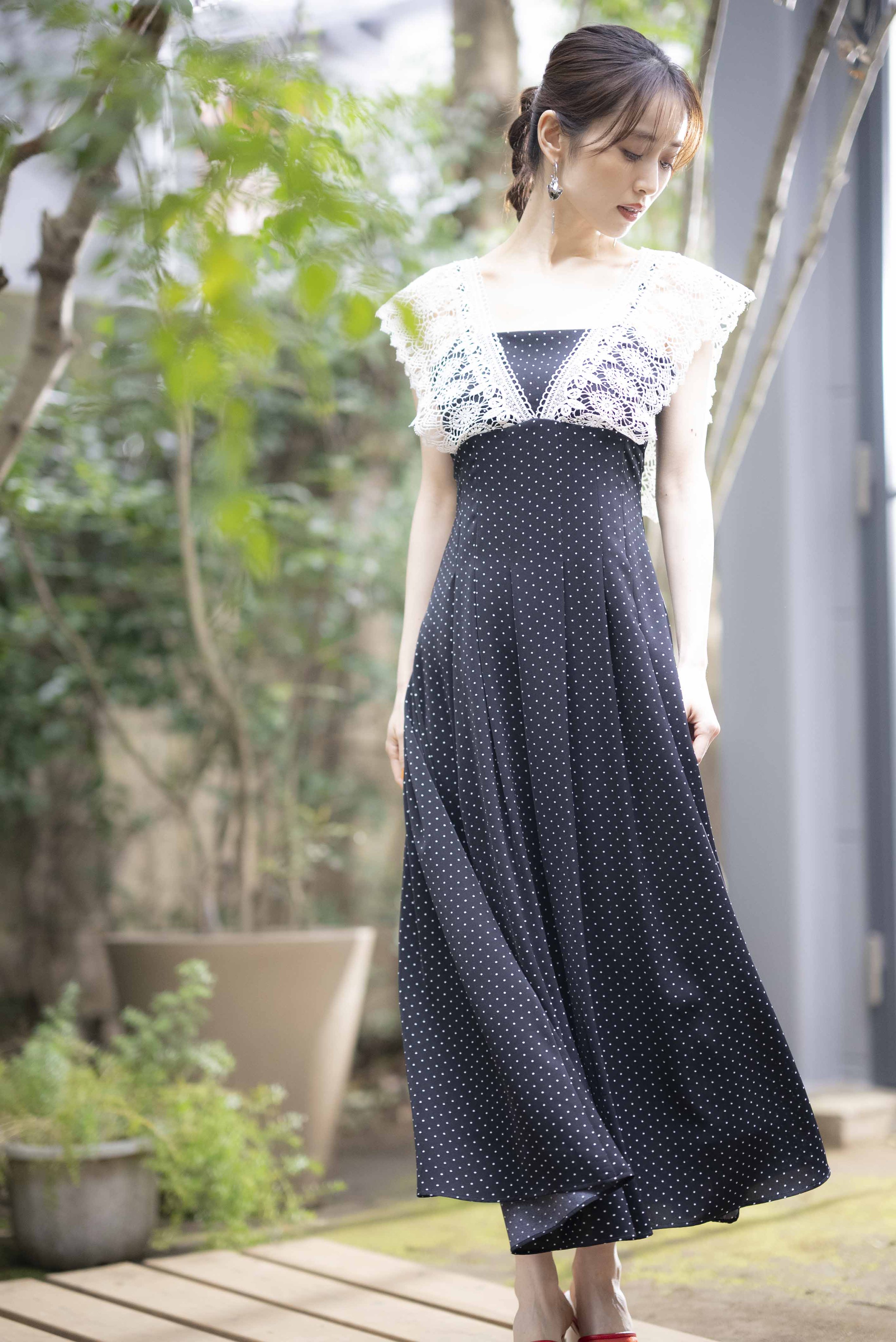 極美品✨香里奈さん着用モデル　UN3D.　レイヤードロングコート　カーキ　M 泉 里香が着るクード シャンスの最新作！｜COUP DE CHANCE