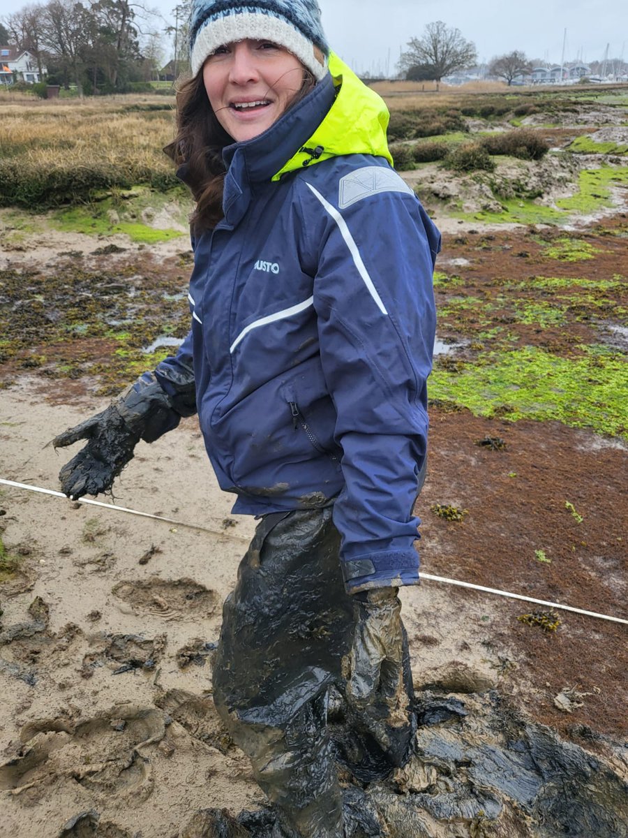It finally happened, I got stuck.  2.5 years into working on/with mud and I can only blame #saltmarsh surveys and <a href="/MountainCD/">Charlie Mountain</a> for what happened yesterday 🤣 I am not built for mud walking!