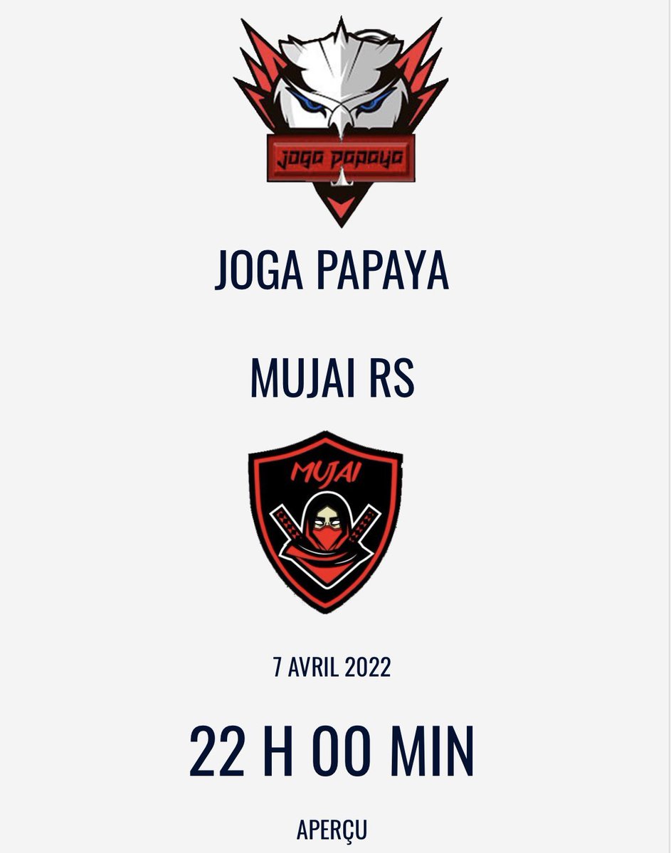 HVCorleone's tweet photo. 🏆⚽️ Ce soir @reportrleague ⚽️🏆!

Bon match à nos adversaires 

🆚 @Mujai_RS 
🆚 @AspNash 

📺 : https://t.co/NAoTVwWX89

#FIFA22  #esport #11vs11 #Xbox #clubpro #reportr @reportrleague https://t.co/G0PXqhJU4p