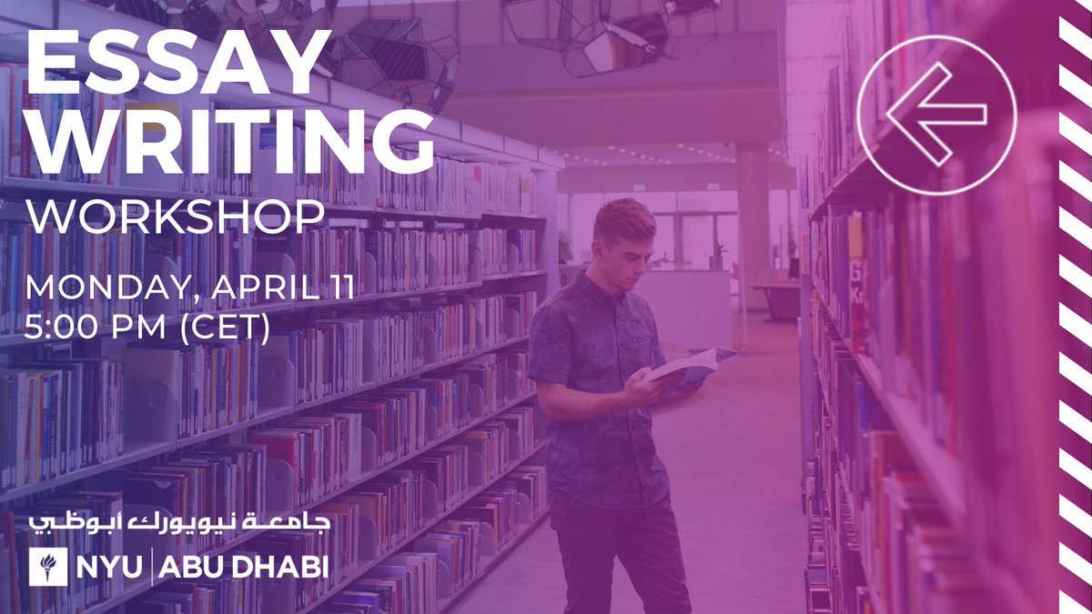 IIEeurope's tweet photo. Join us next Monday, April 11 at 5pm CET for an Essay Writing Workshop where we will give you tips &amp; tricks on how to start working on your #CollegeEssay and will also invite you to look at real-life examples with us! Register here: https://t.co/8ij4NvRpBt @MeetNYU @NYUAbuDhabi https://t.co/fNsXiAWKKk