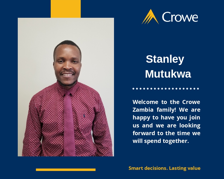 CroweZambia's tweet photo. New addition to the Crowe Zambia family. Welcome!

#crowezambia
#WeAreCrowe https://t.co/F7Nm7nGEIF