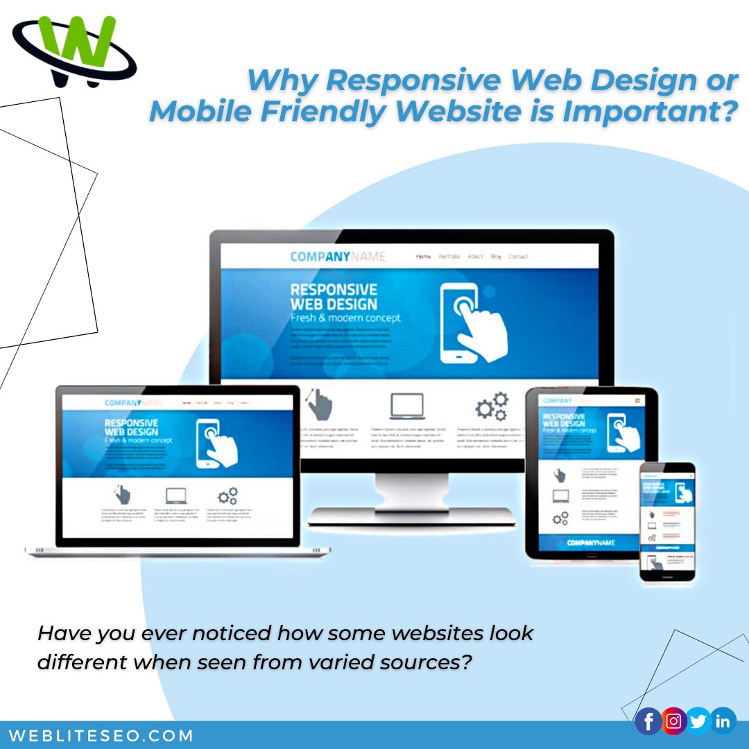 WebliteSeo's tweet image. #Responsive_website_design is a style of #web_development where a web page resizes both the layout and content depending upon the gadget it is being introduced on.
.
webliteseo.com
Call@+1 239-300-2379