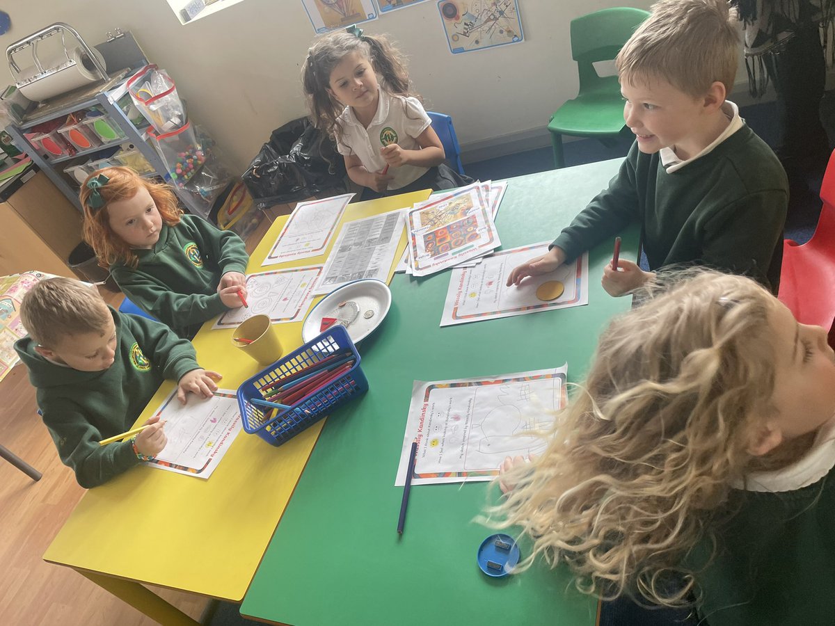 penlrec's tweet photo. ๐จ๐งฎ Arty Maths week ๐งฎ๐จ Whilst learning about Kandinsky and recapping 2D and 3D shape, we have also participated in music and art appreciation, responded to othersโ art and expressed ourselves using art and music as a stimulus ๐ #ppsrec #ppsexp #ppsmd https://t.co/XoMslobhG5