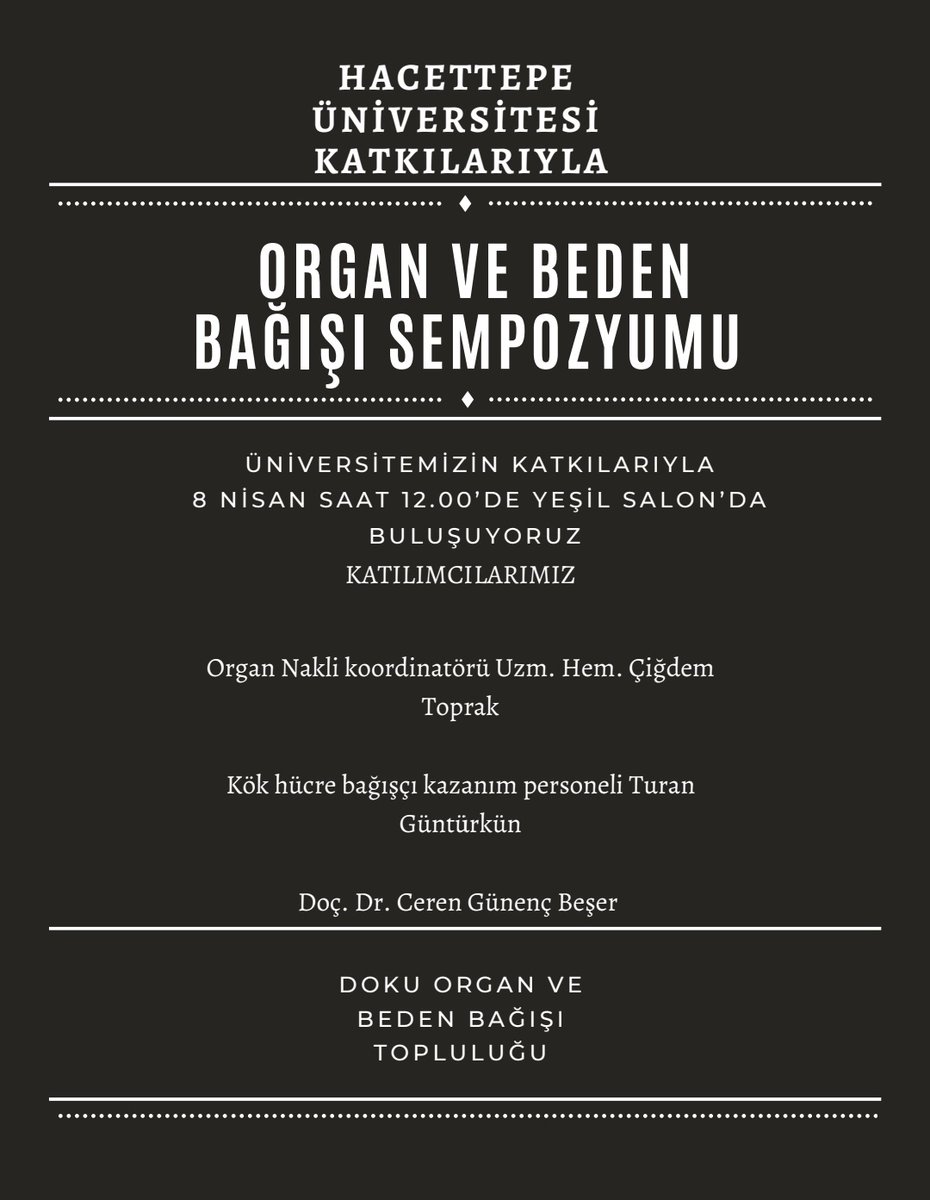 Hacettepe Tıp (@dekanlik) on Twitter photo 