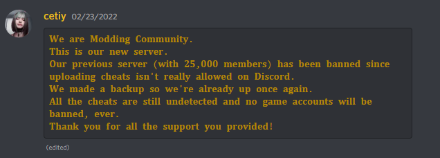 W0LF_FPV's tweet photo. @discord Hey guys! What's the chances of getting these guys removed from Disc? I got invited via DM from a new user - mutual server was a modding disc. Pretty disgusting group of humans. https://t.co/8YuRyxvbGk