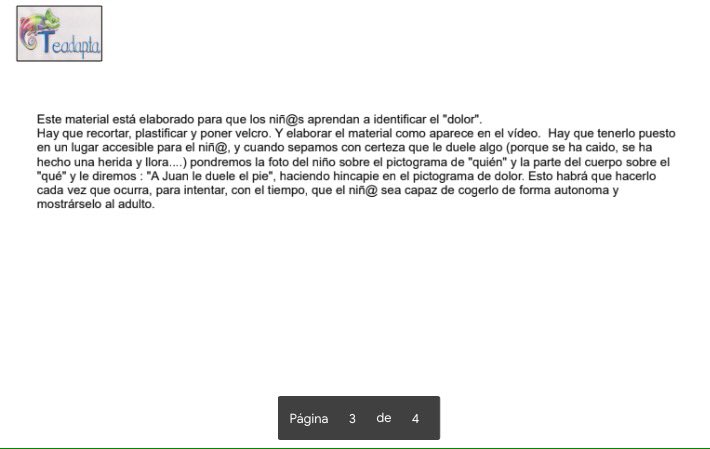 Teadapta's tweet photo. En el #DiaMundialdelaSalud recordamos la importancia de aprender a identificar el dolor y a expresarlo. En nuestro blog podéis encontrar materiales adaptados relacionados con la salud que os pueden servir como idea. Con #apoyovisual es más fácil 
https://t.co/KFTFnSdVwe https://t.co/pxDdMOrBrB