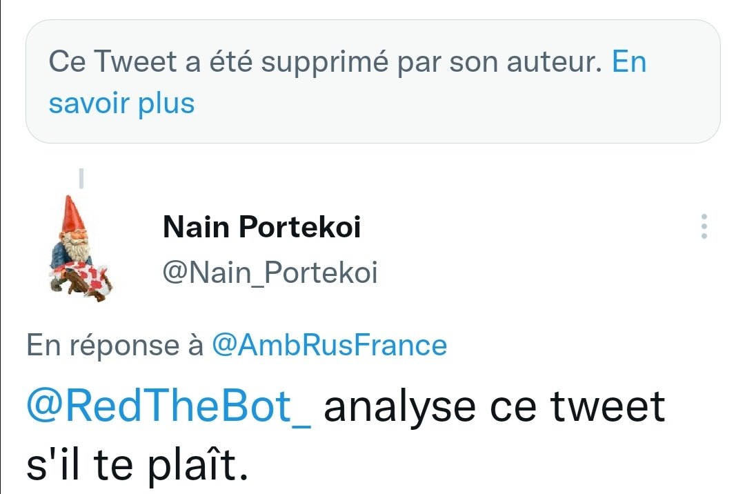 Nain_Portekoi's tweet photo. Ben alors @AmbRusFrance ? On n'assume plus ses saloperies ?
Heureusement qu'on a les captures d'écran !
Bisous avec des graines de tournesol 🌻. https://t.co/7GS3w5BBUx