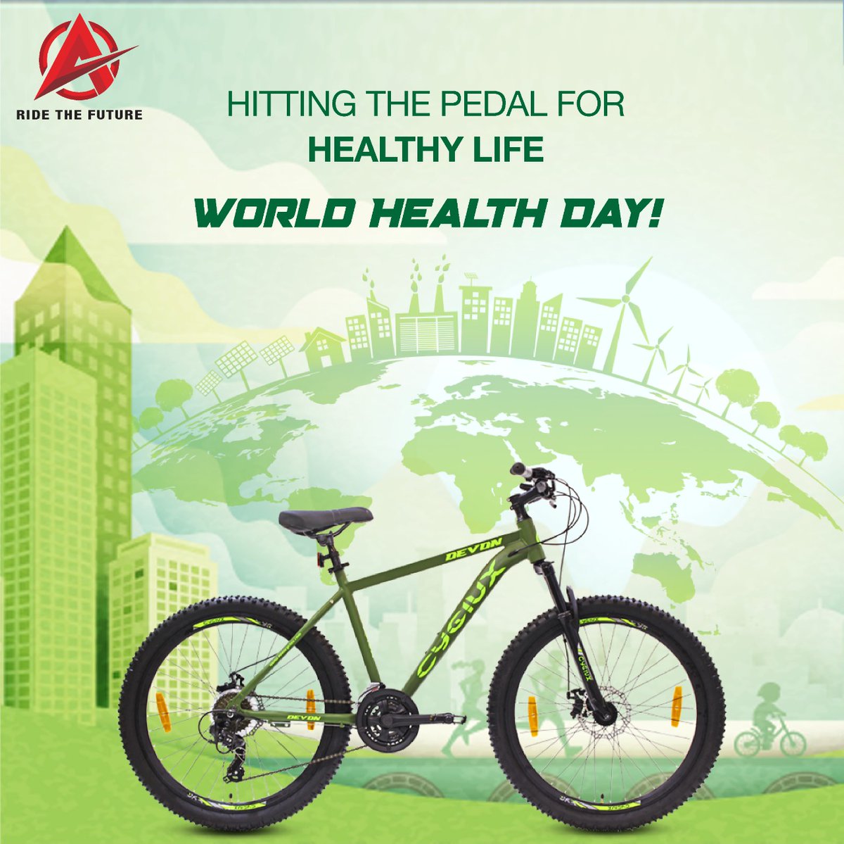 AvonCyclesIndia's tweet photo. Keep pedaling up towards a healthy lifestyle with Avon Cycles.
Happy World Health Day!
#Cyclux #Avon #cycles #AvonRide #WorldHealthDay https://t.co/iYXXVnSF7V