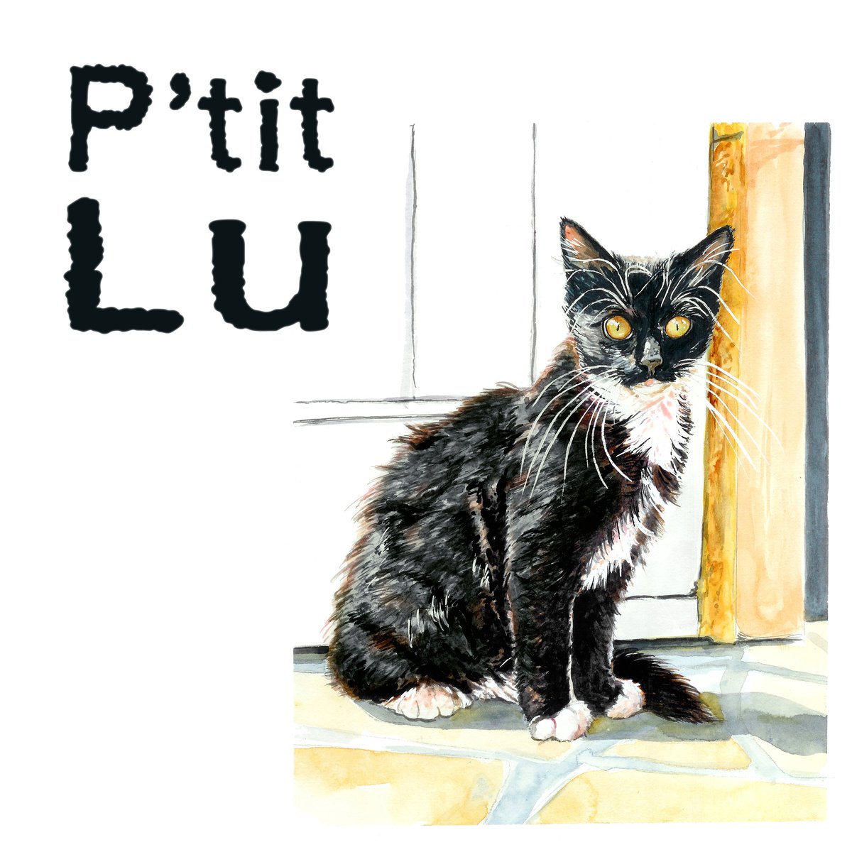 P'tit Lu
#aquarelle par Dab 
youtu.be/VnhTTUe5n_Q
#ptitlu #lestontonsrigolos #unpetittourdanslesairs #moulahoop #hulahoop #moules #mussels #concours #danse #foodtruck #enfants #vacances #chat #chaton #kitten #lolcat #cat #surf #coupe #milkshake #ukulele #coquillage #watercolor