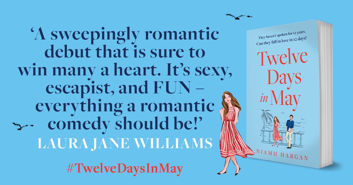Three weeks today until it’s publication day for the increeeedible #TwelveDaysInMay by @EveWithAnN!! Have honestly read this at least 237 times already and I’m still in awe at how much I love it - ‘everything a romantic comedy should be!’