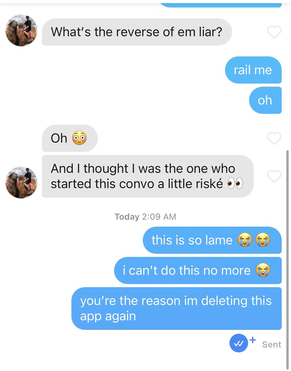 ughimsoquirky's tweet photo. every time i redownload tinder i wish i didn’t https://t.co/024OYh1HvE