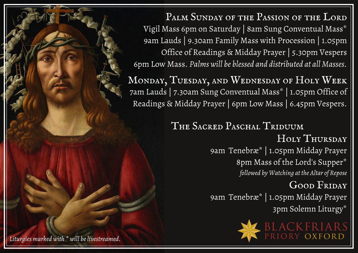 Join us for our Holy Week Liturgies.