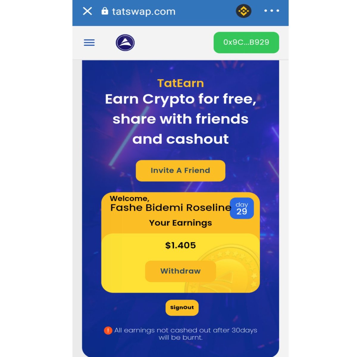Varieslove's tweet photo. #TATEARN is LIVE!!!💃 If you know you want FREE stuffs like me, tap the Link below to start Earning Cryptocurrency for FREE!
https://t.co/IKwfNnA3jX
#Tatcoin #tatearn #TAT
@tatcoin @tatspaceapp https://t.co/f9xOT6iOTd